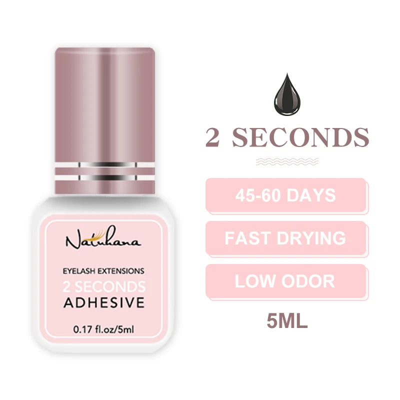 5ml Professional Eyelash Extension Glue – Fast-Drying (0.3s–3s), Strong Hold Adhesive
