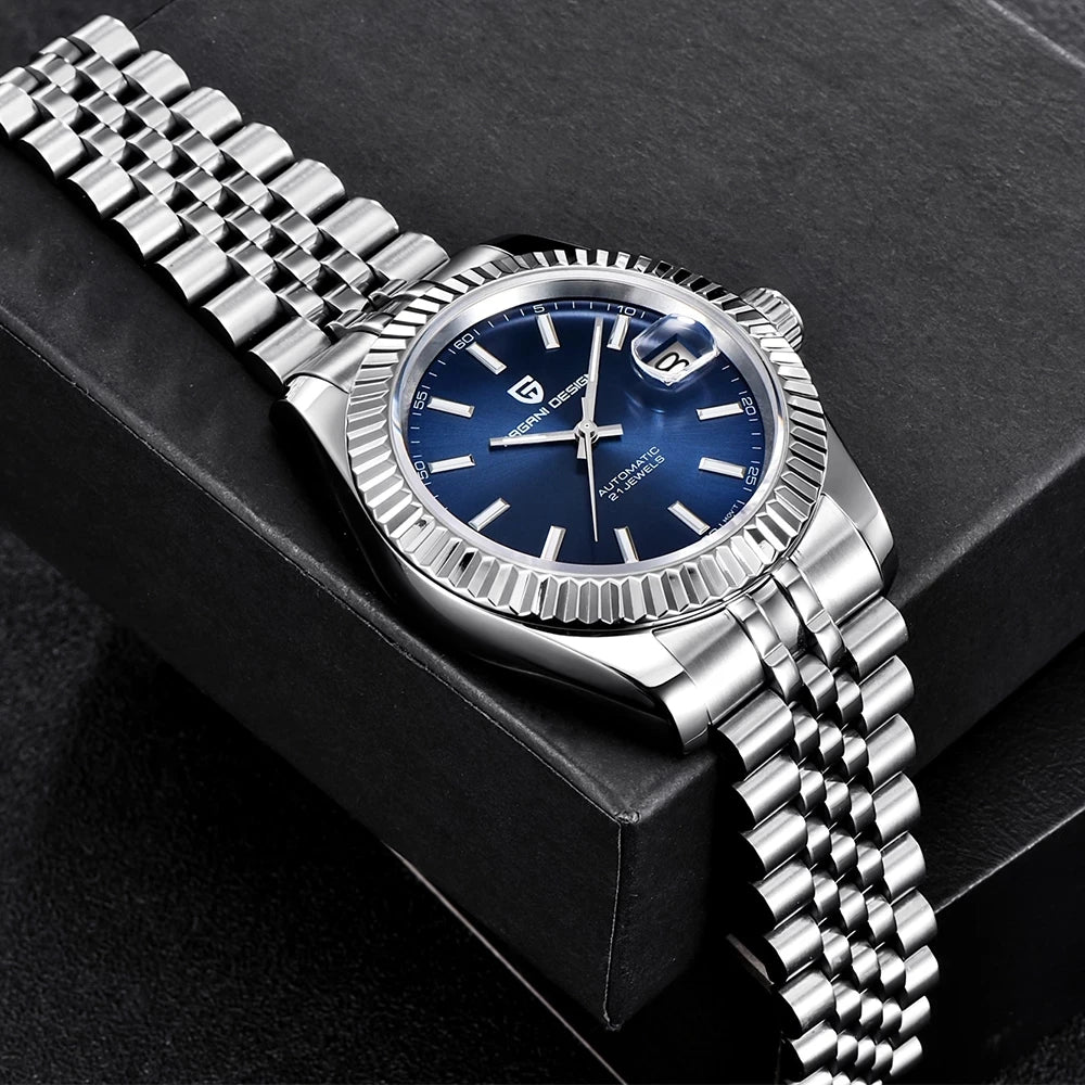 RBB DESIGN PD-1645 V3 Men’s Automatic Mechanical Watch – 42MM Sapphire Glass Stainless Steel Business Timepiece