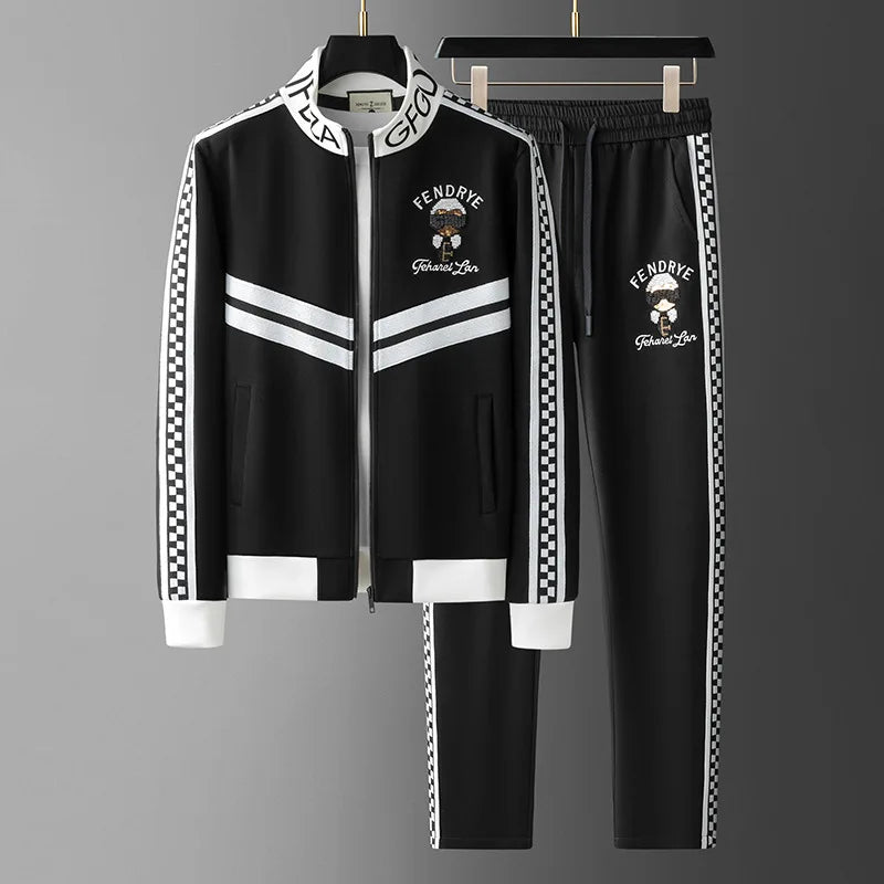 RBB Men’s Corduroy 2-Piece Sweatsuit Set – Hoodie & Sweatshirt Matching Outfit