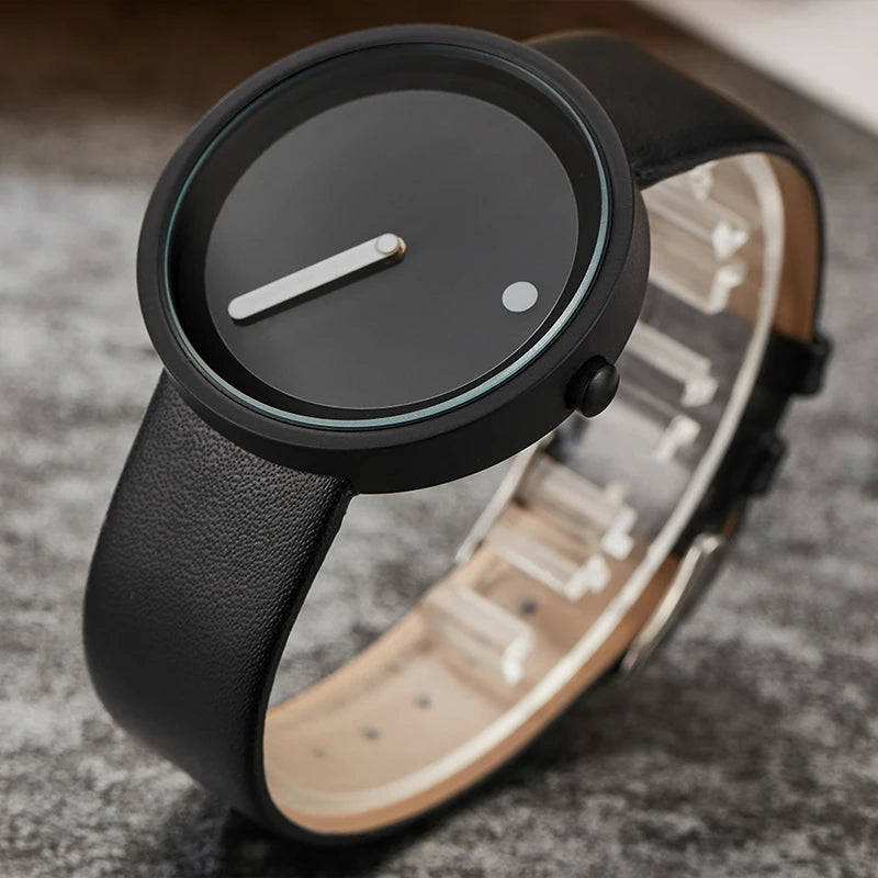 RBB Minimalist Unisex Quartz Watch – Simple Style Unique Dial for Men & Women Couples