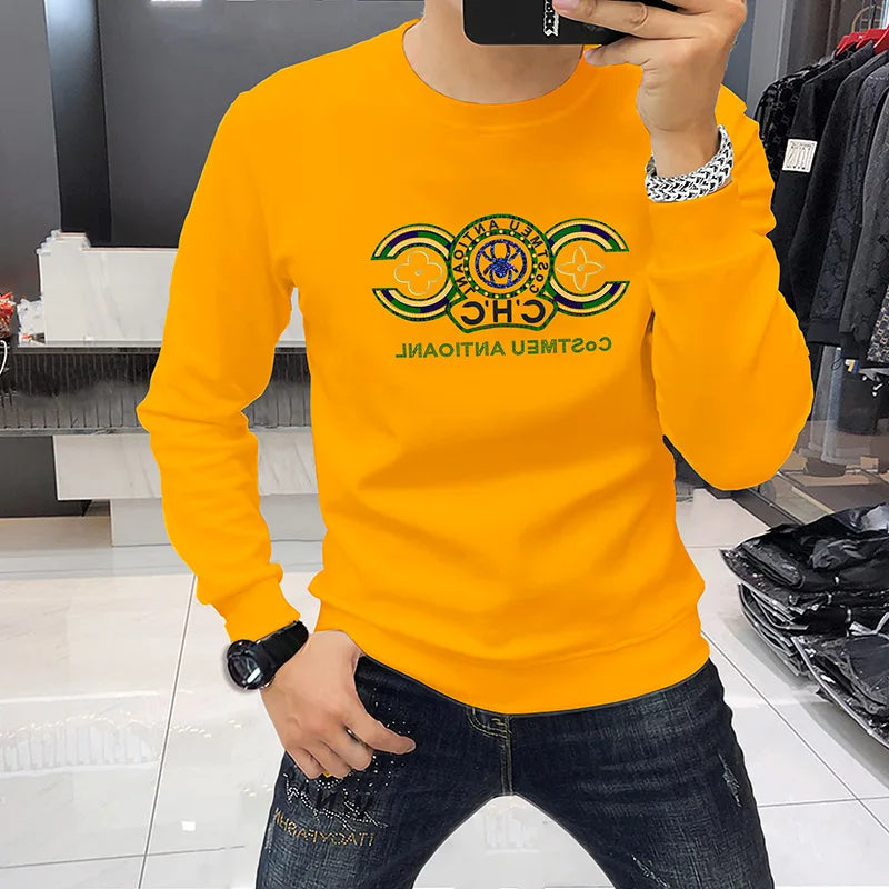 RBB Men’s Cotton Embroidered Pullover Hoodie
