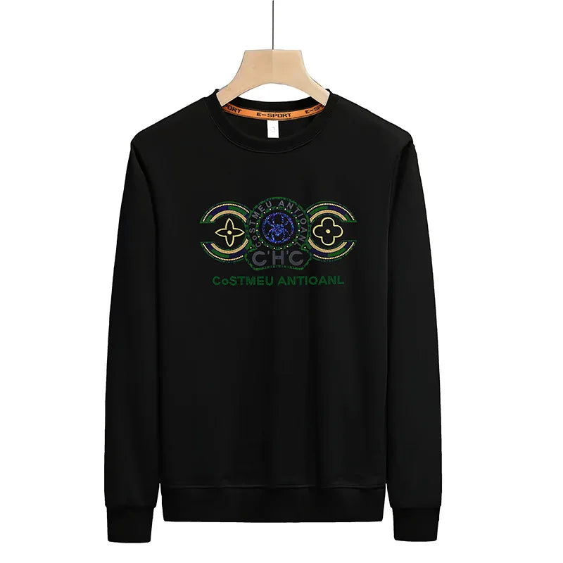 RBB Men’s Cotton Embroidered Pullover Hoodie