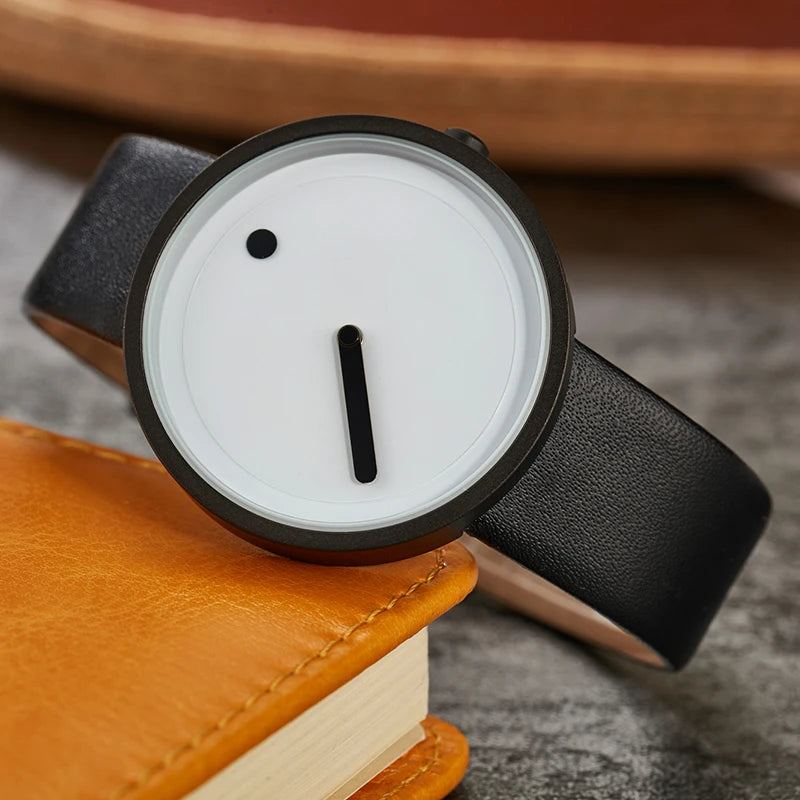 RBB Minimalist Unisex Quartz Watch – Simple Style Unique Dial for Men & Women Couples
