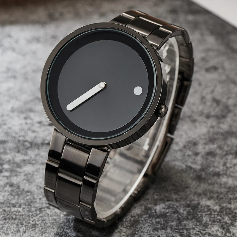 RBB Minimalist Unisex Quartz Watch – Simple Style Unique Dial for Men & Women Couples