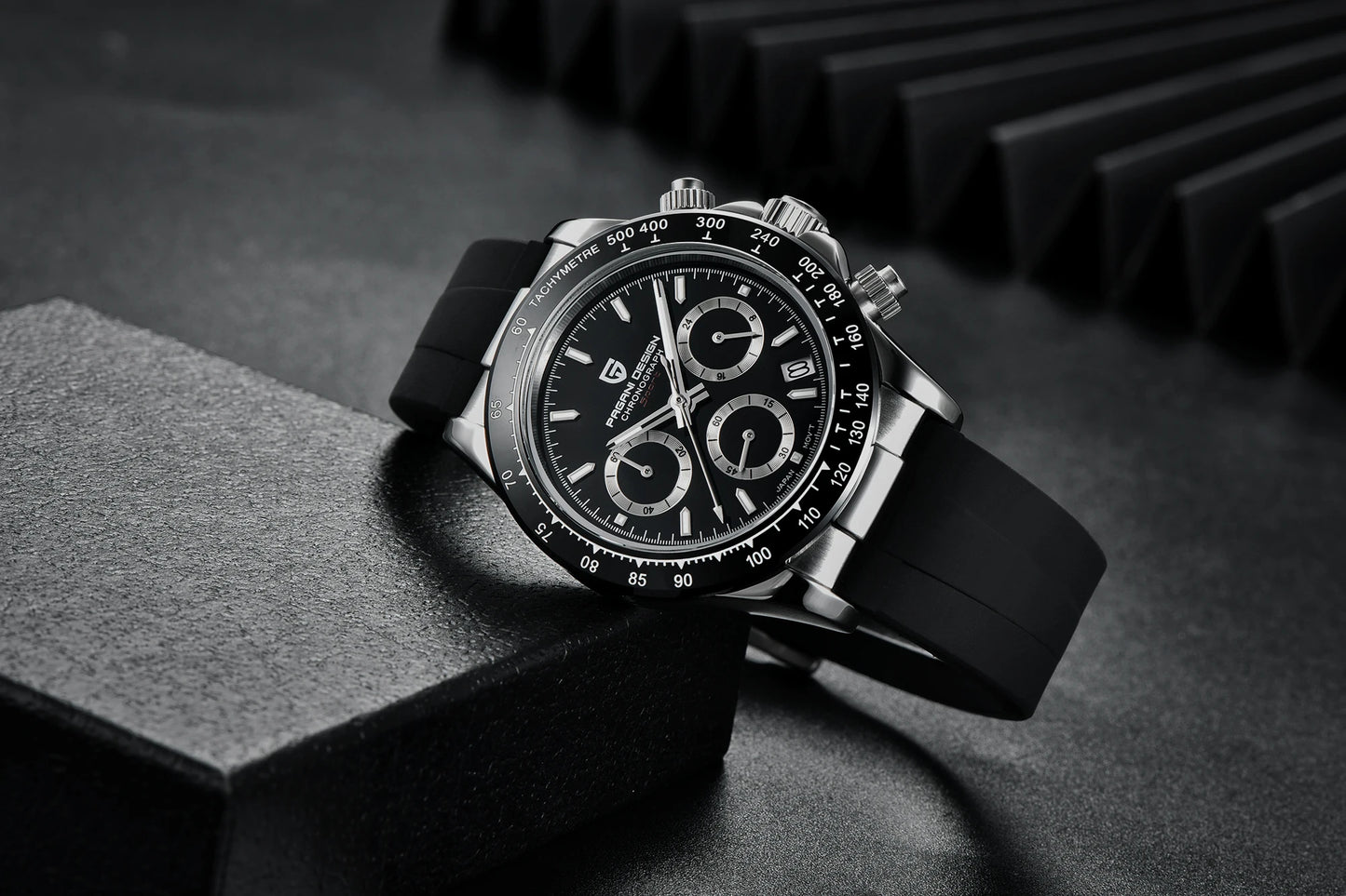 RBB DESIGN VK63 Men’s Quartz Chronograph Dive Watch – Luxury Sapphire Glass, Date Display, 100M Waterproof
