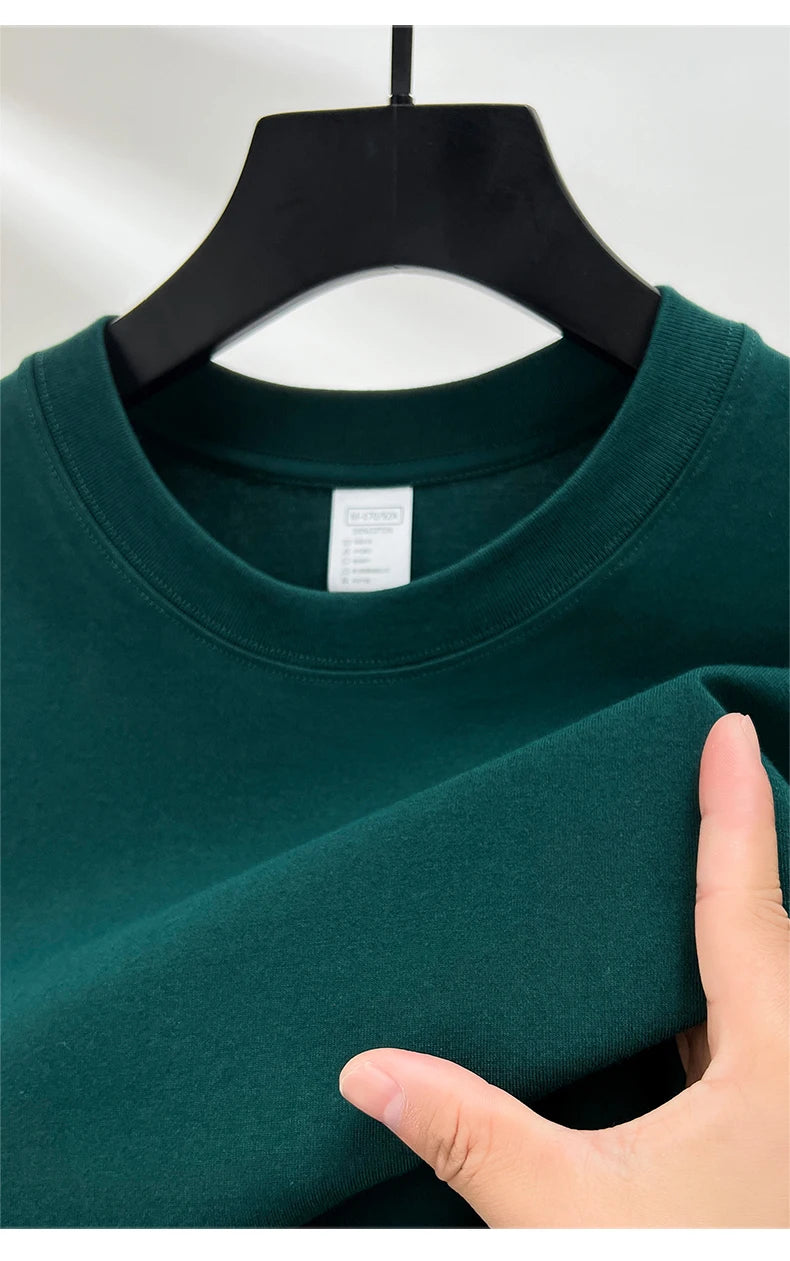 RBB Men’s 100% Pure Cotton Summer T-Shirt – High-End Fashionable Short Sleeve Round Neck, Breathable Half Sleeve Top