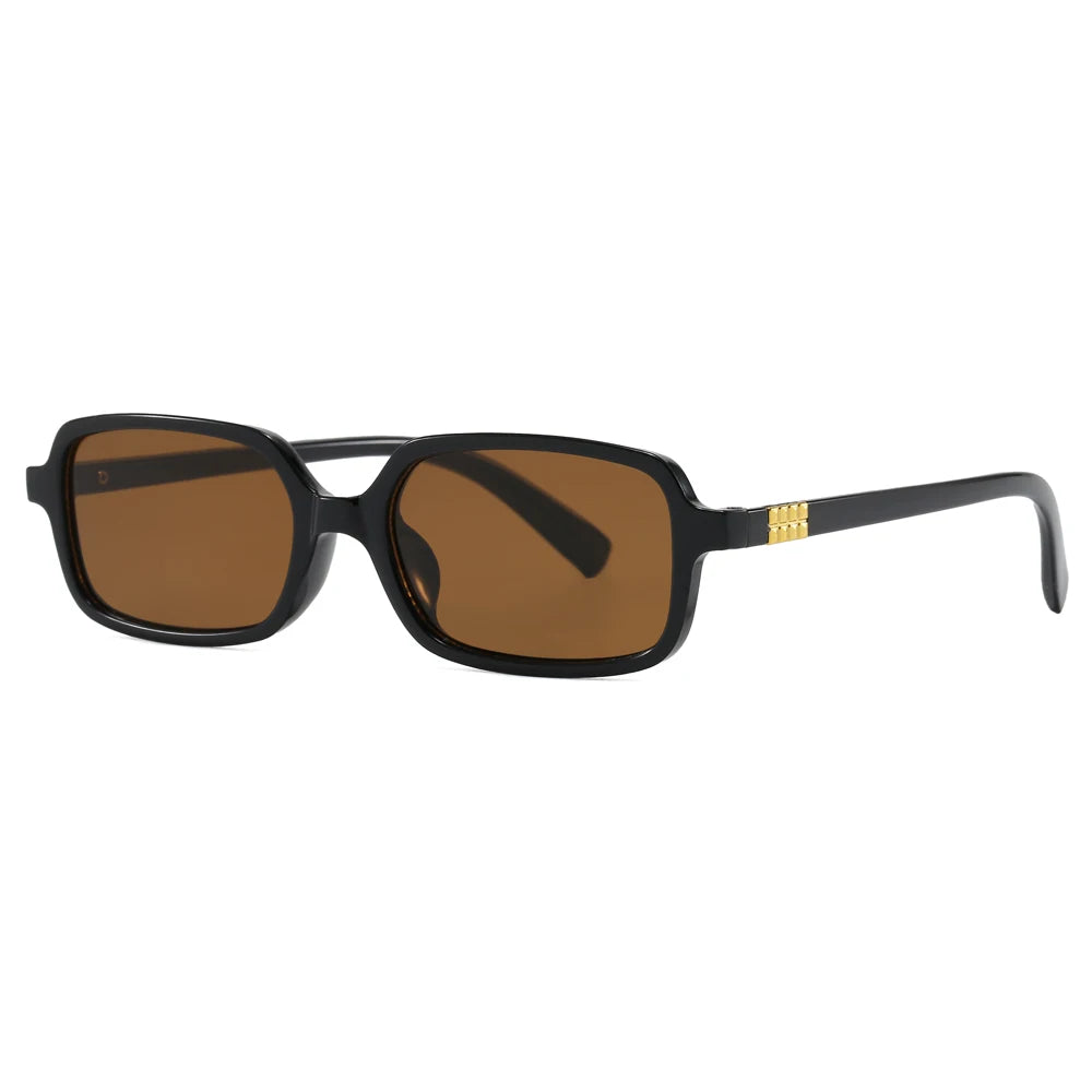 RBB Small Rectangular Sunglasses Set – Minimalist Retro UV400 Eyewear for Women & Unisex
