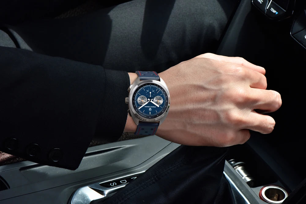 RBB DESIGN 2025 Retro Luxury Chronograph Men's Quartz Watch – VK63 Leather Sport Timepiece