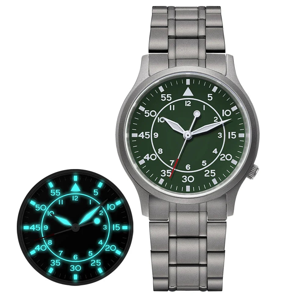 RBB Titanium Ultra-Thin Quartz Watch – VH31, Sapphire, 5ATM, Luminous