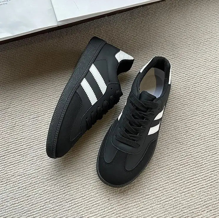 "Women's Lace-Up Vulcanized Sneakers – Casual Outdoor Trainers"