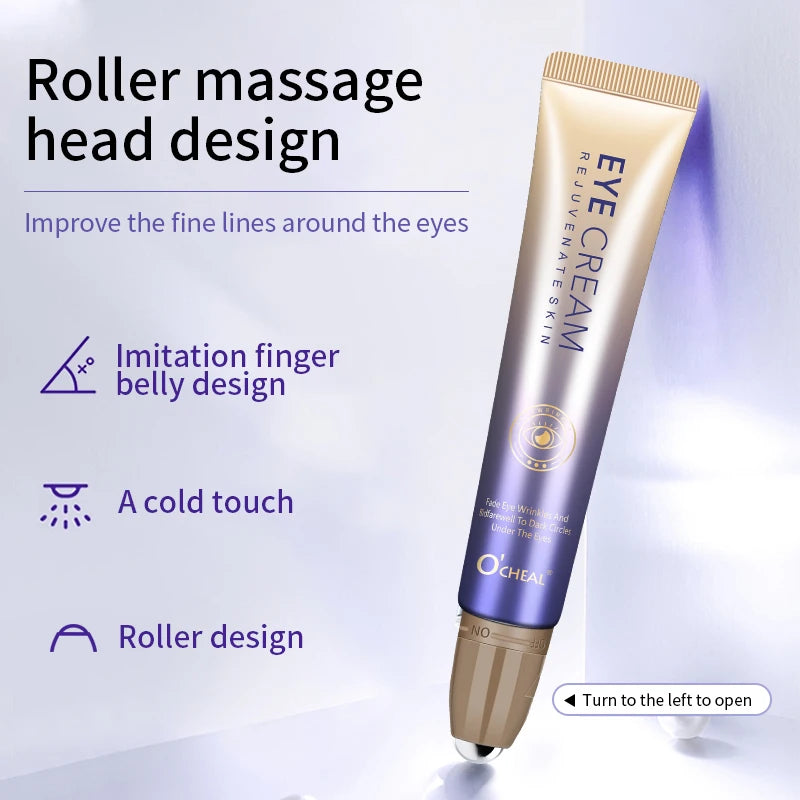 Anti-Wrinkle Eye Cream with Roller Ball – Hydrating Hyaluronic Acid Serum for Fine Lines & Puffiness