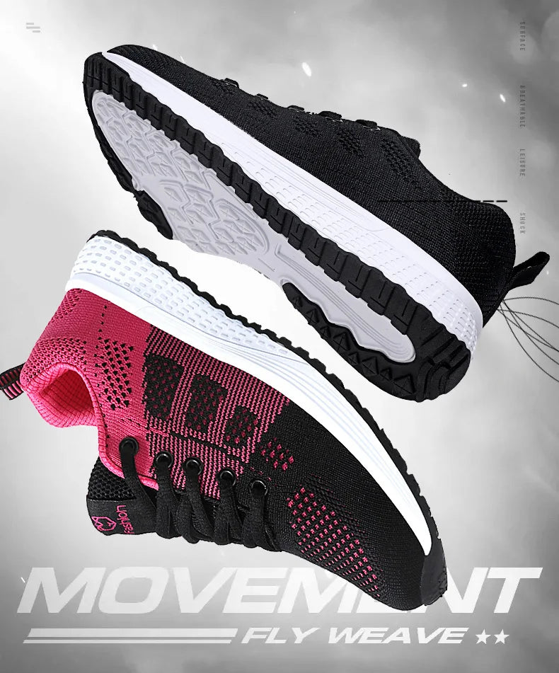 RBB Women’s Breathable Running Shoes – Lightweight Lace-Up Sneakers for Hard Court
