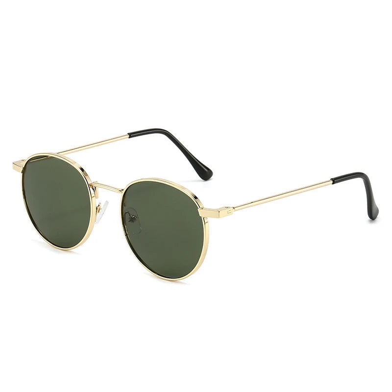 RBB Classic Round Polarized Sunglasses – UV400 Retro Glass Lens for Men & Women