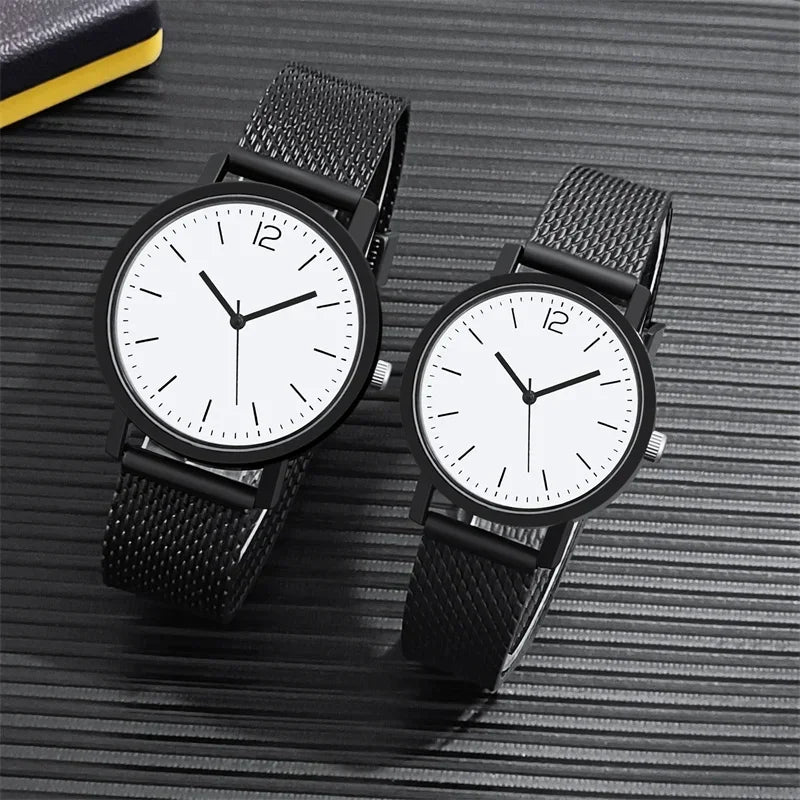 RBB Couple Quartz Watches – Waterproof Splash Resistant Fashion Wristwatches for Men & Women