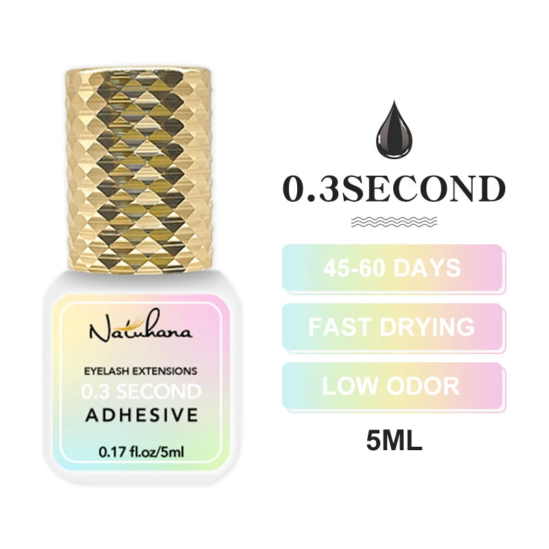 5ml Professional Eyelash Extension Glue – Fast-Drying (0.3s–3s), Strong Hold Adhesive