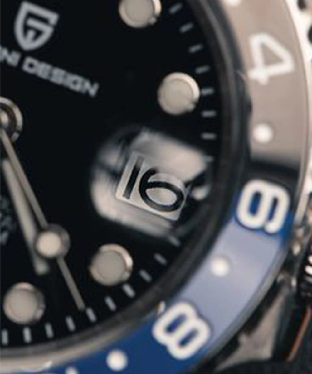 RBB DESIGN V3 Men's GMT Automatic Watch – 40MM Luxury Sapphire Mechanical Stainless Steel Waterproof Timepiece