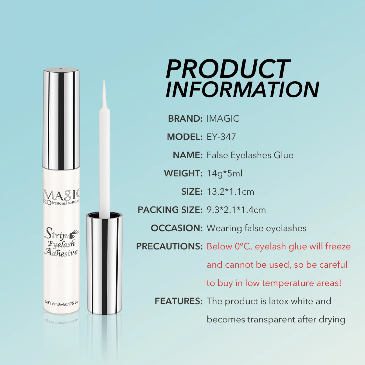 5ml Eyelash Extension Glue – Waterproof, Fast-Dry & Long-Lasting Adhesive