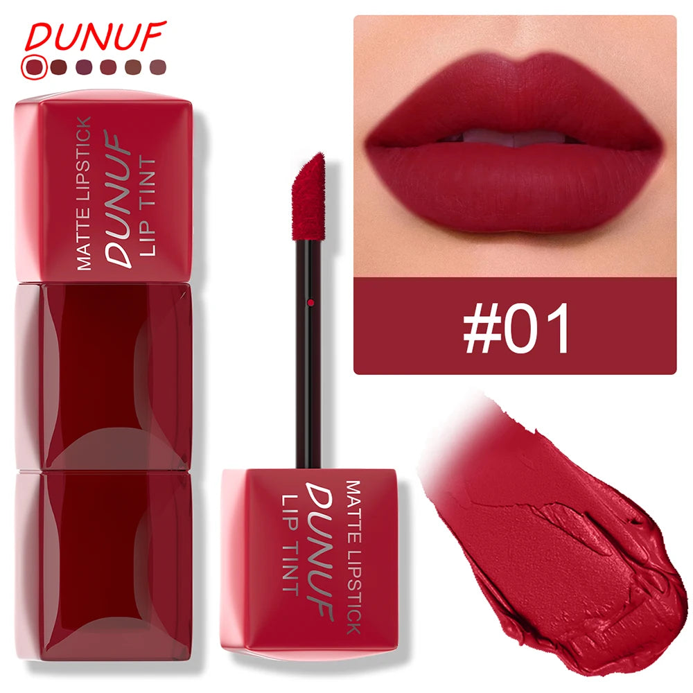 RBB 6-Color Matte Velvet Lip Gloss Set – Long-lasting, Non-Sticky, Colorful Lip Glaze