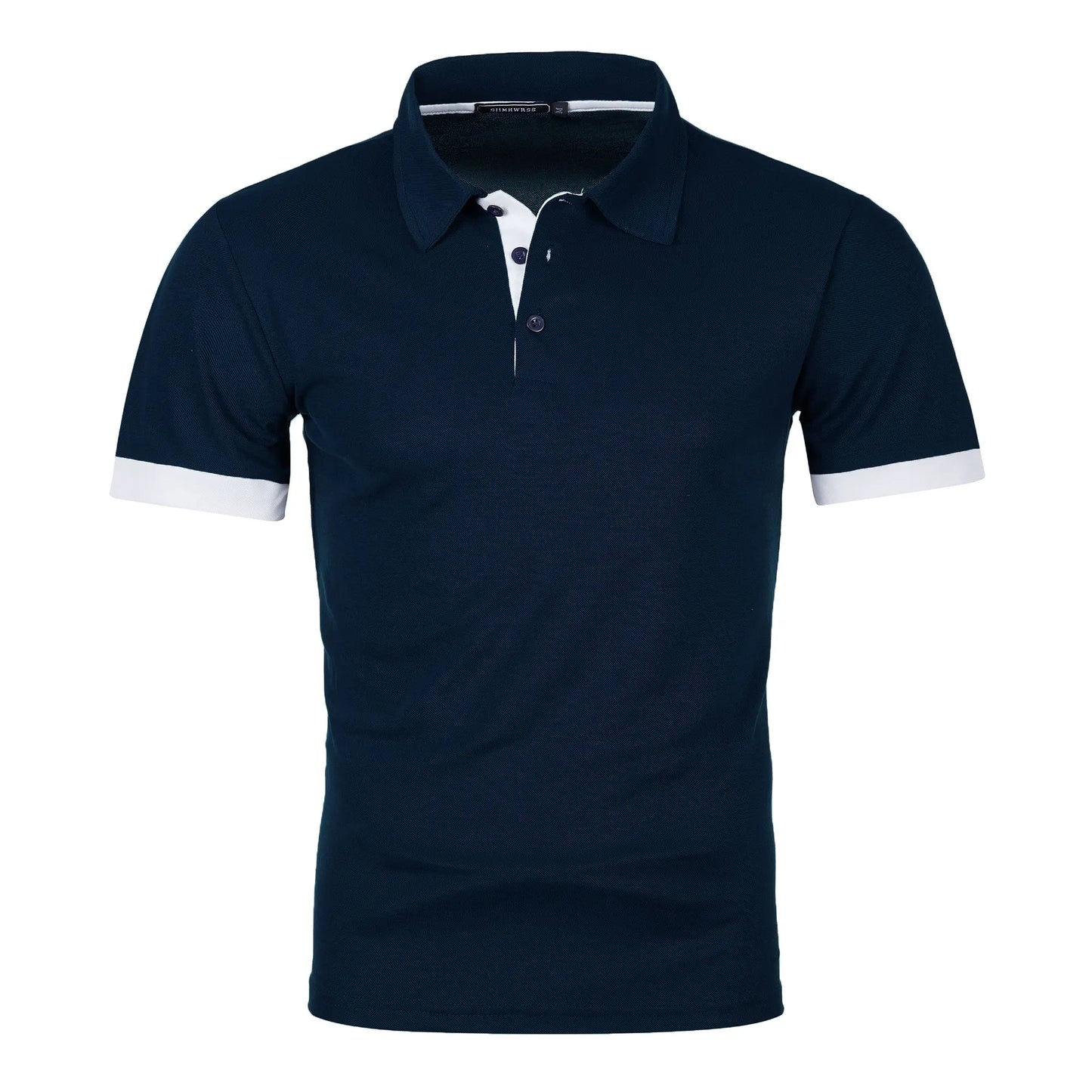RBB Men’s Short Sleeve Color Matching Fashion Lapel Shirt – Stylish Casual Summer Top