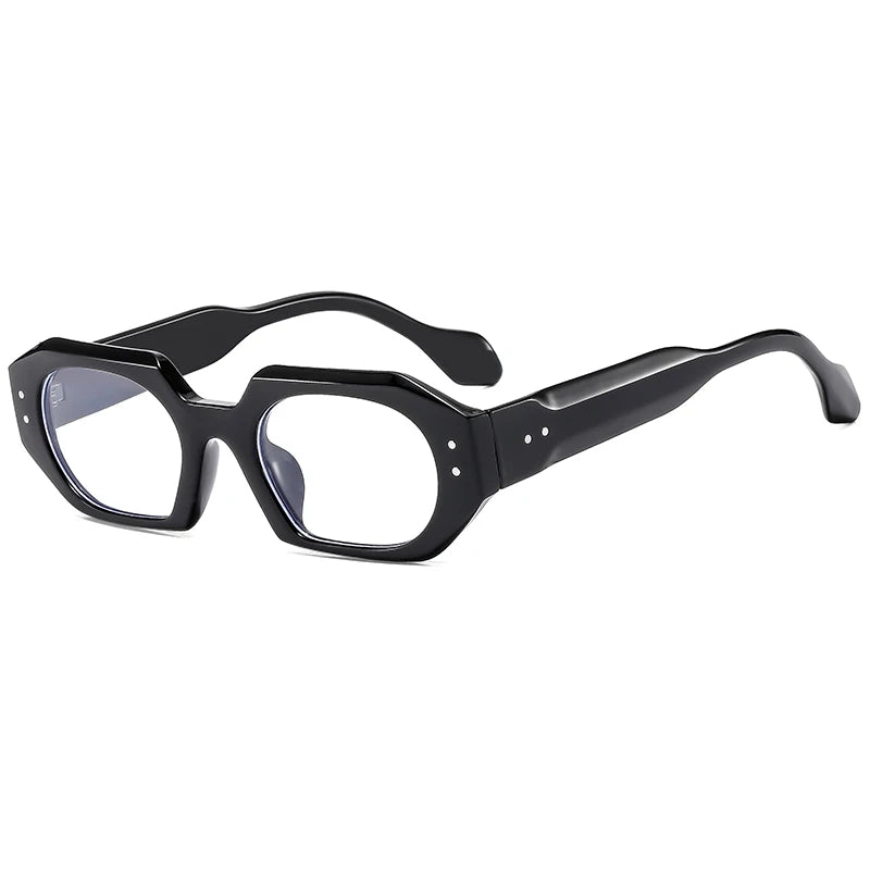 RBB Irregular Polygon Sunglasses – Retro Contrast Color Shades | Wide Leg Anti-Blue Light Outdoor Eyewear
