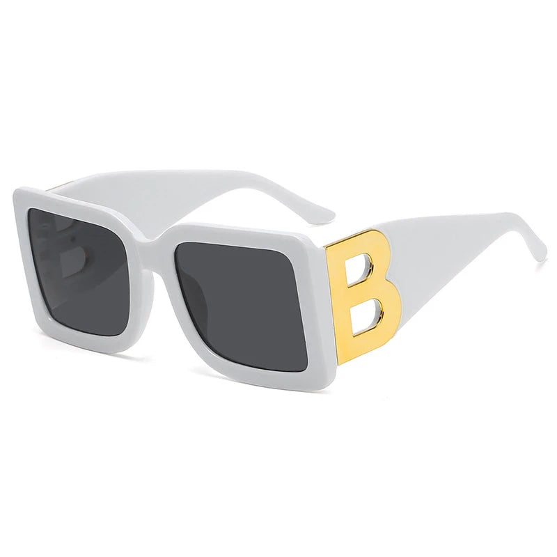 RBB Fashion Sunglasses – 2025 Luxury Oversized Square UV400 Eyewear for Men & Women, Vintage Travel Style