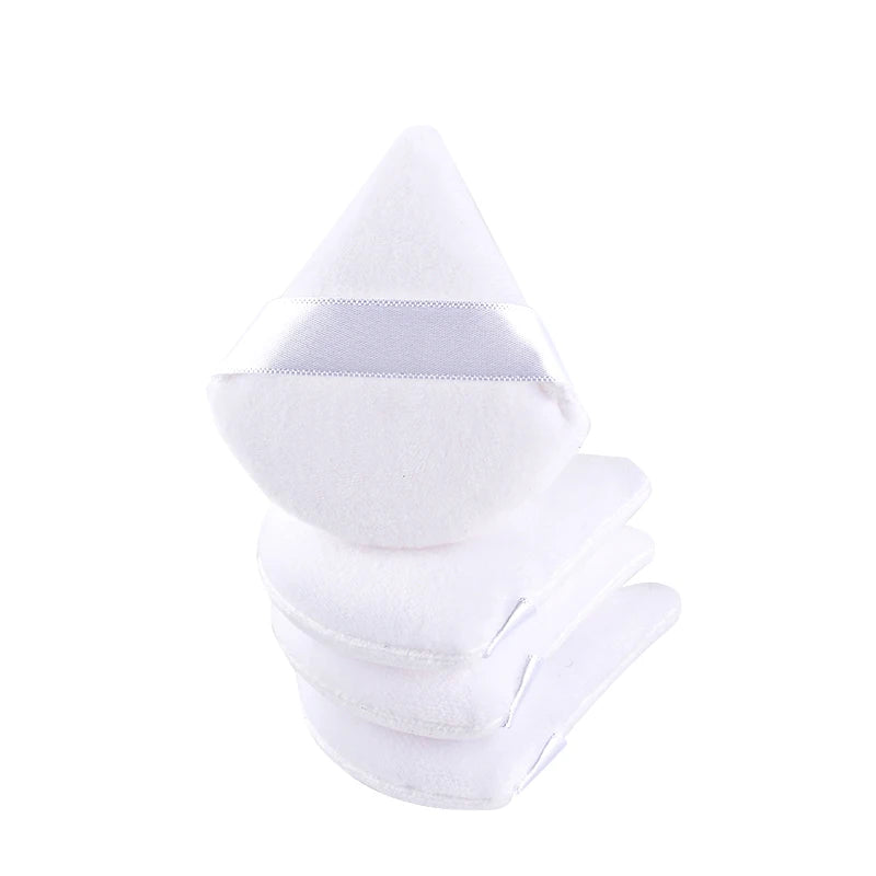1/2/3/6Pcs Triangle Velvet Powder Puff – Reusable & Washable Makeup Sponges for Face & Eye