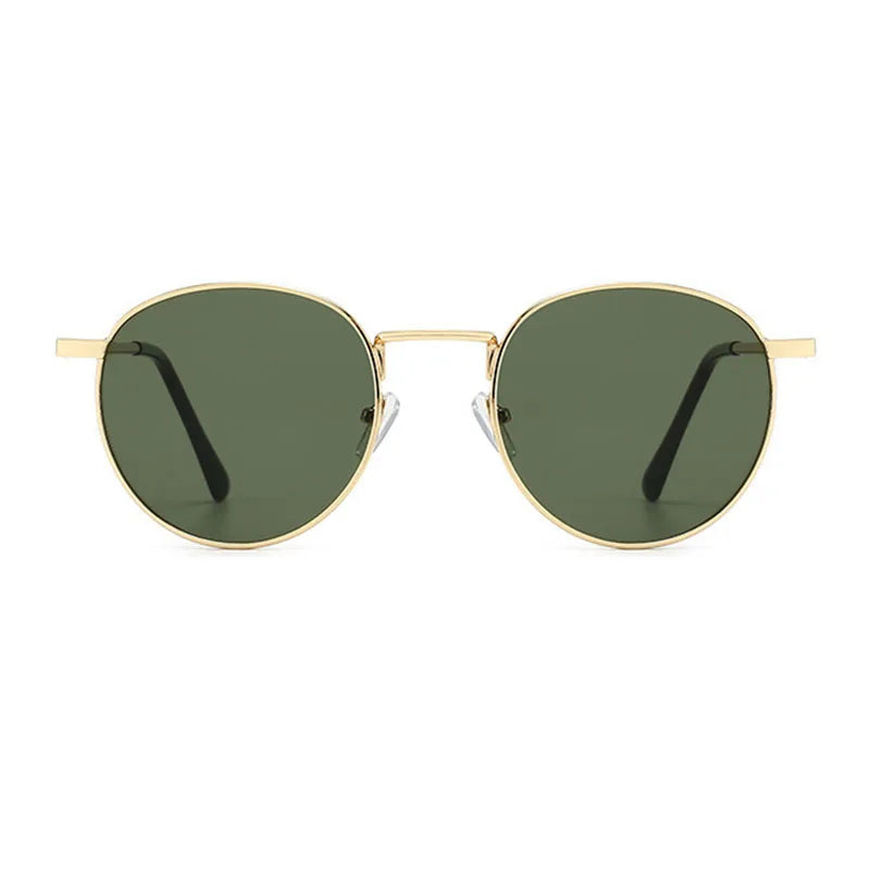 RBB Classic Round Polarized Sunglasses – UV400 Retro Glass Lens for Men & Women