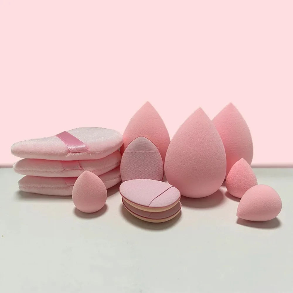 12Pcs Multicolor Makeup Sponge Set – Soft Beauty Blenders for Foundation & Powder