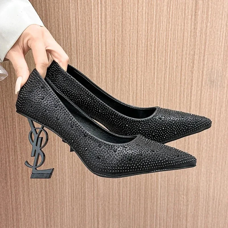 RBB 2025 Sexy Square-Toe High Heel Sandals – Women’s Dress & Office Shoes