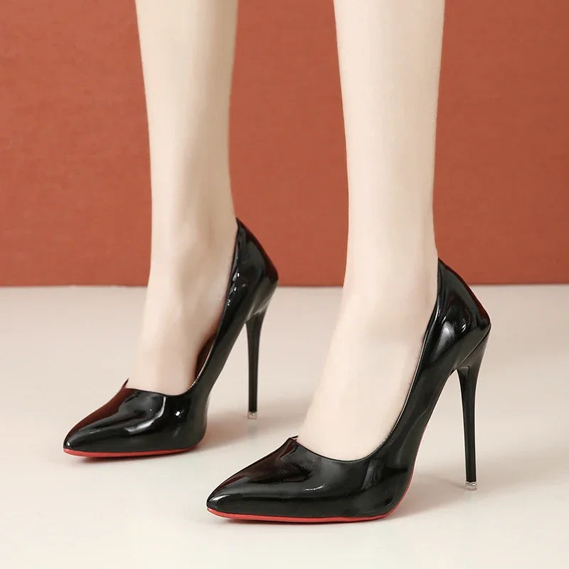 RBB Ethnic Elegance Stilettos – Sexy Pointed Toe Super High Heels with Red Bottom (Plus Sizes 44–45)
