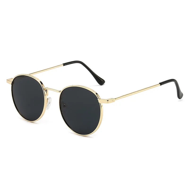 RBB Classic Round Polarized Sunglasses – UV400 Retro Glass Lens for Men & Women
