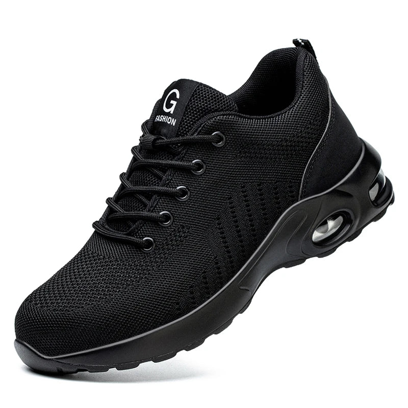 RBB Breathable Steel Toe Safety Shoes for Men & Women – Puncture-Resistant Work Sneakers
