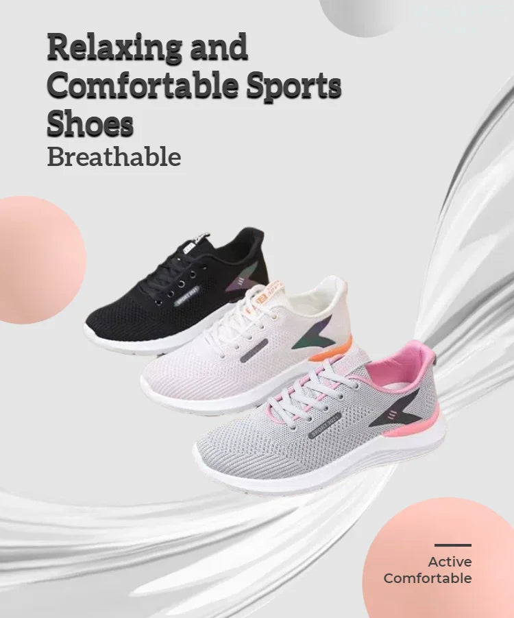 Women’s Spring & Autumn Sneakers – Breathable, Soft Sole, Comfortable & Anti-Slip
