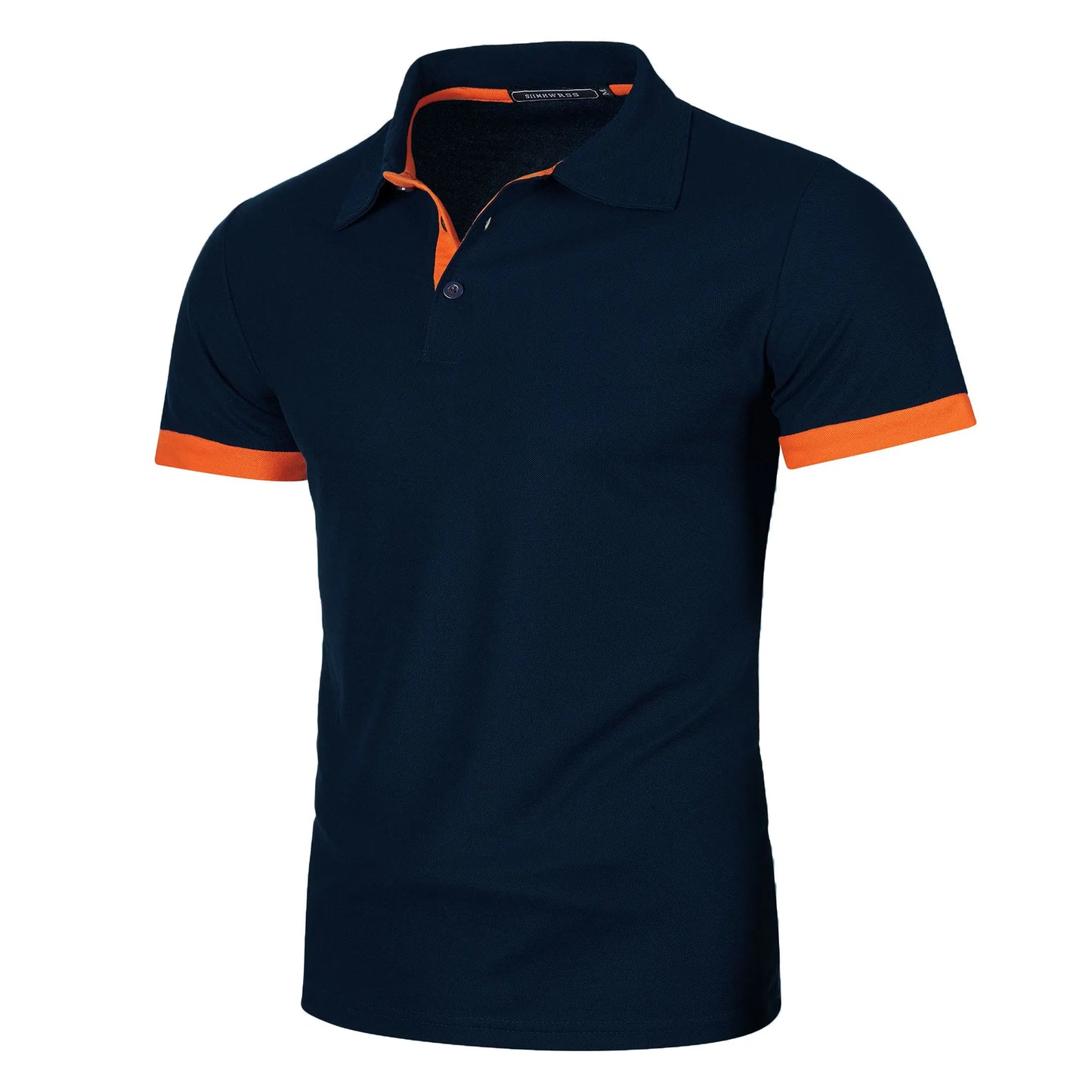 RBB Men’s Short Sleeve Color Matching Fashion Lapel Shirt – Stylish Casual Summer Top