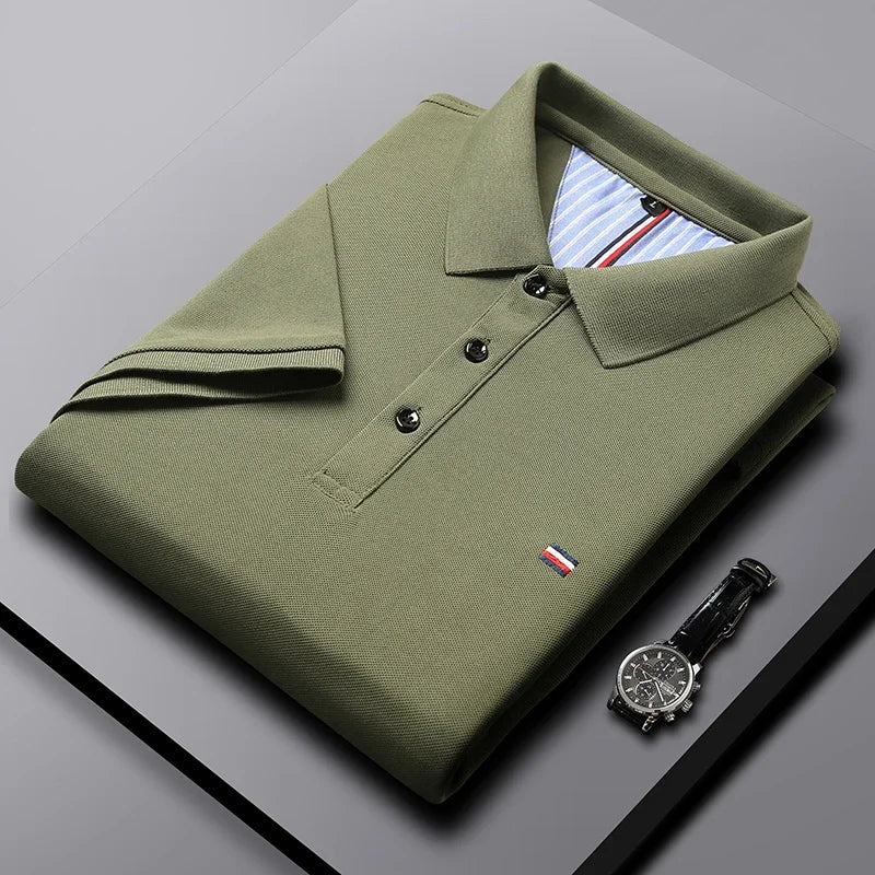 RBB Executive Men’s Breathable Embroidered Polo Shirt – Comfortable Casual & Business Top