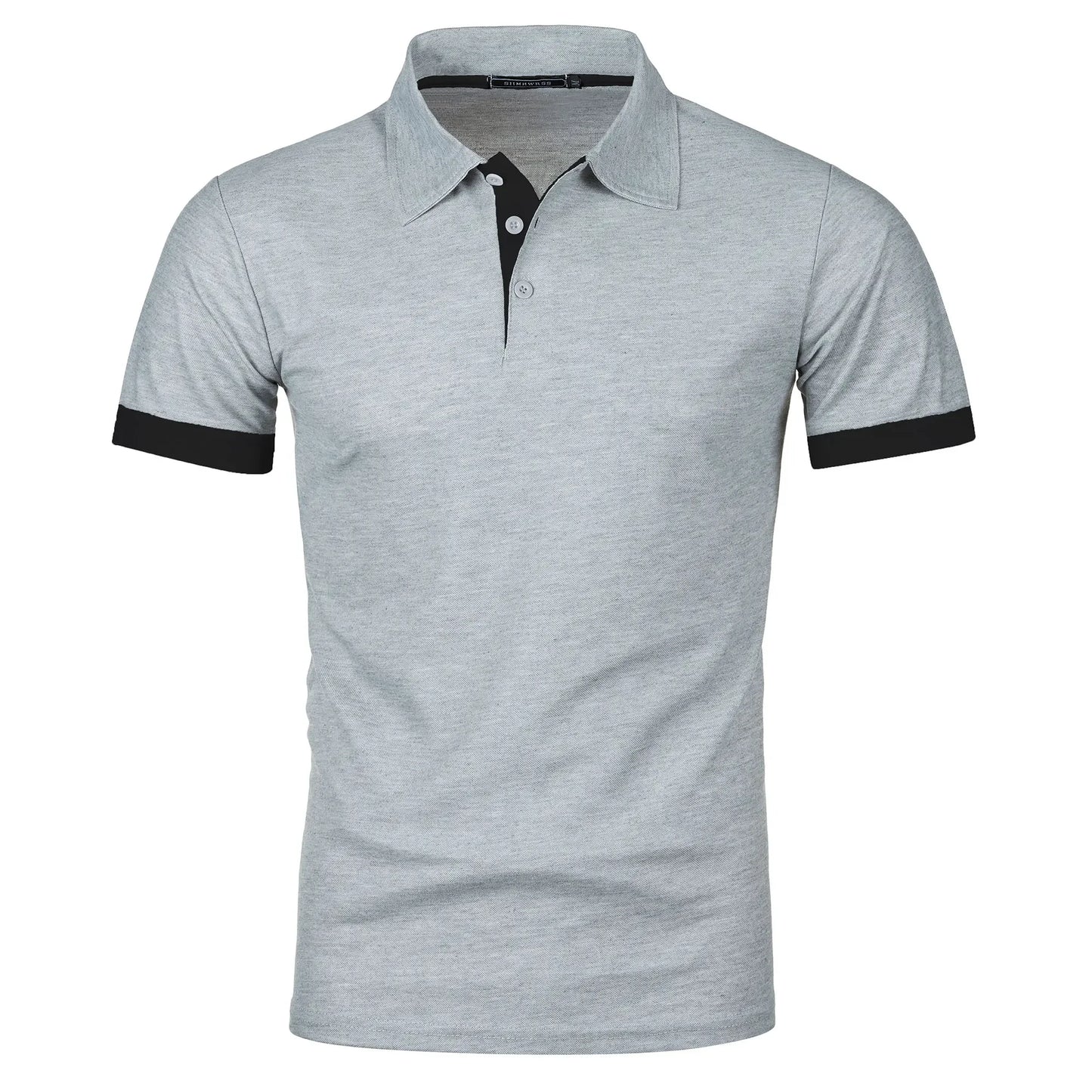RBB Men’s Short Sleeve Color Matching Fashion Lapel Shirt – Stylish Casual Summer Top