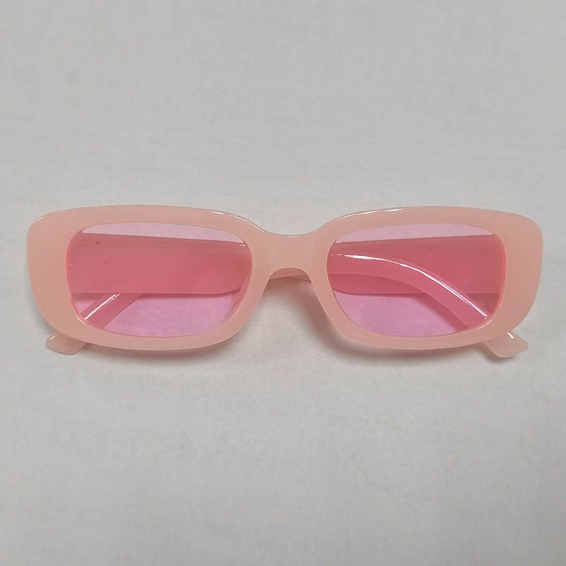 RBB Vintage Oval Sunglasses – UV400 Small Rectangle Ellipse Eyewear for Women