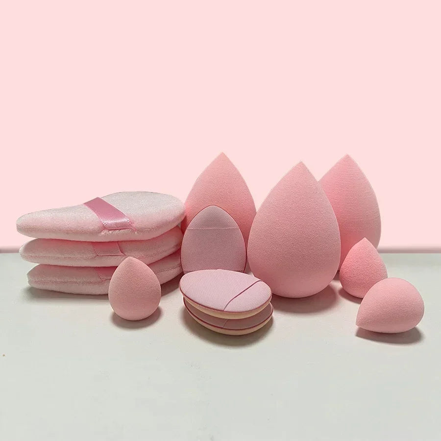 12Pcs Multicolor Makeup Sponge Set – Soft Beauty Blenders for Foundation & Powder