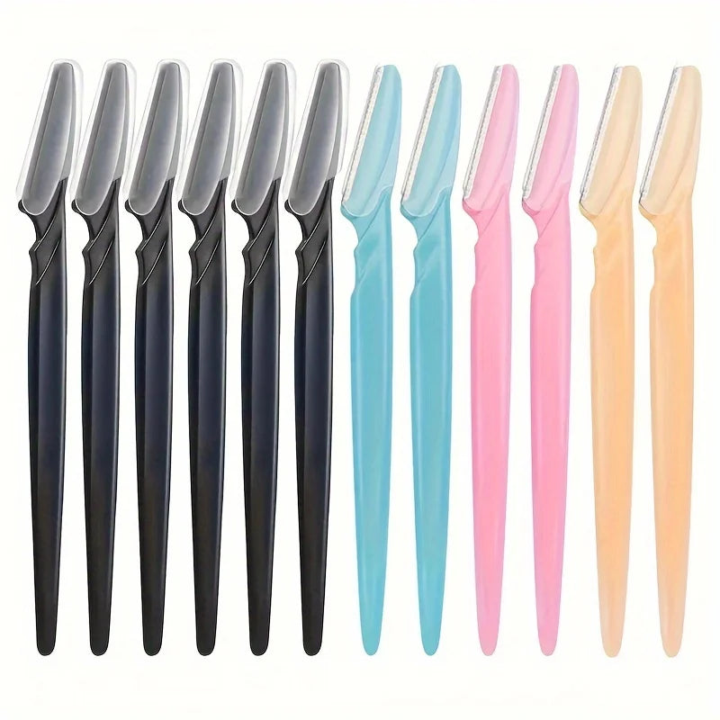 3/5/6/12/24Pcs Eyebrow Razor Kit – Precision Shaping & Facial Hair Removal Tool