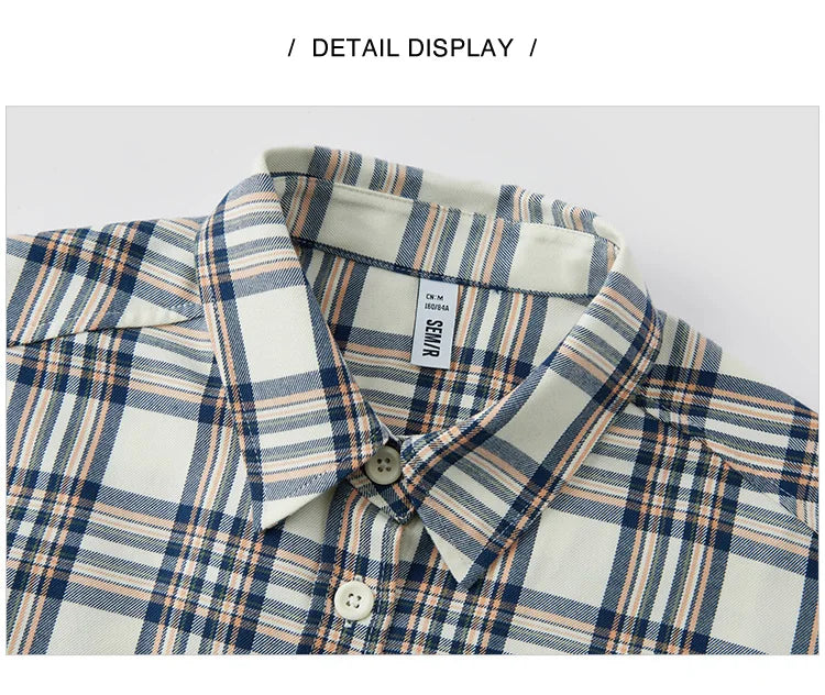 Semir Long Sleeve Shirt Women Mid-long Style Oversize Spring 2025 New Spring Checkered Top Vintage
