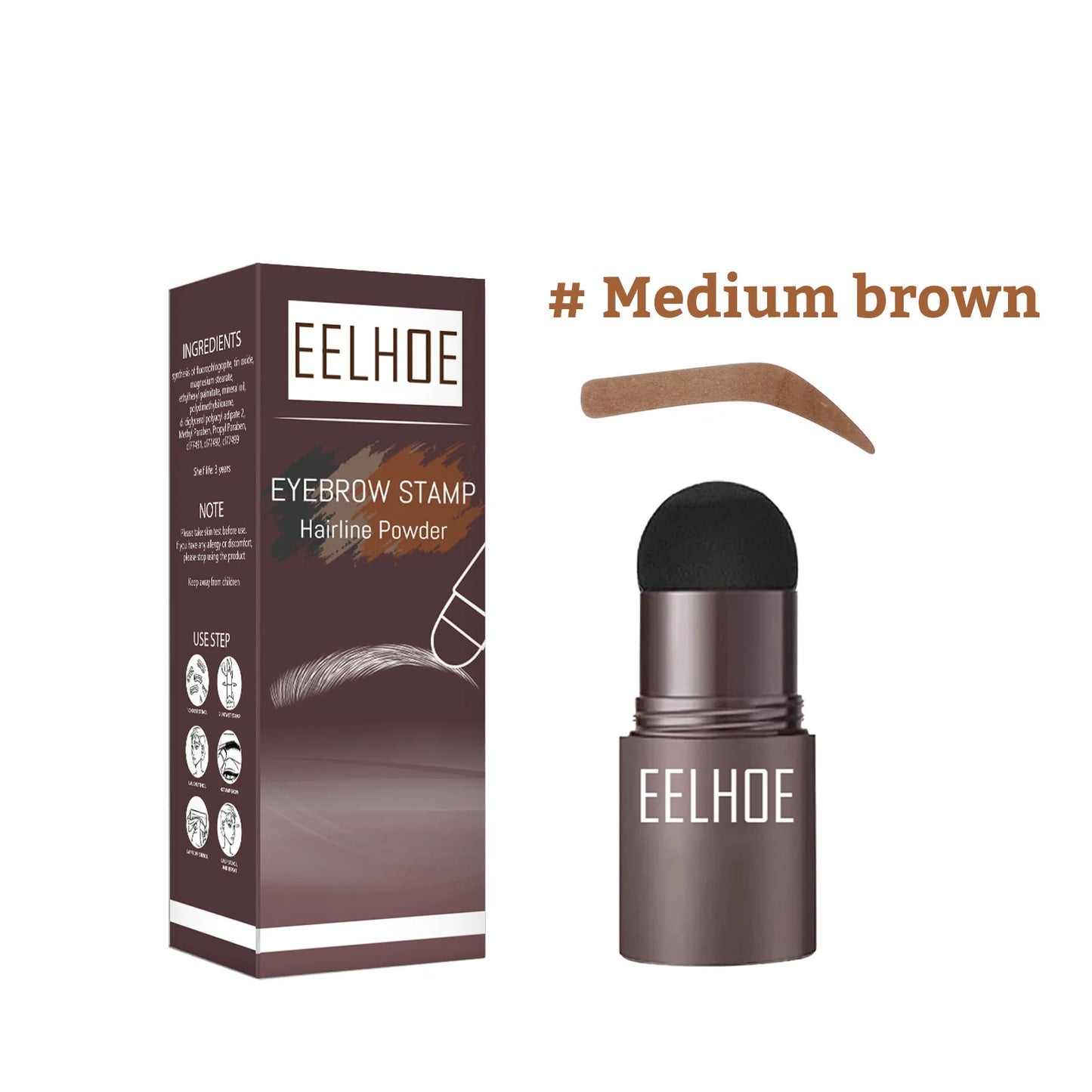RBB One-Step Eyebrow Stamp Shaping Kit | Waterproof Brow Stamp + Brush Set for Effortless Eyebrow Perfection