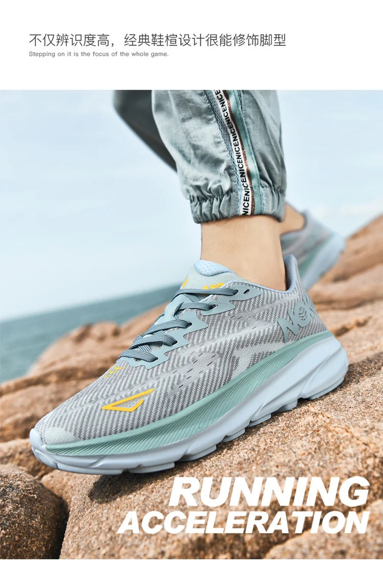 Men’s Trendy Sports Shoes – Fashion Comfort in Blue, Orange & Black
