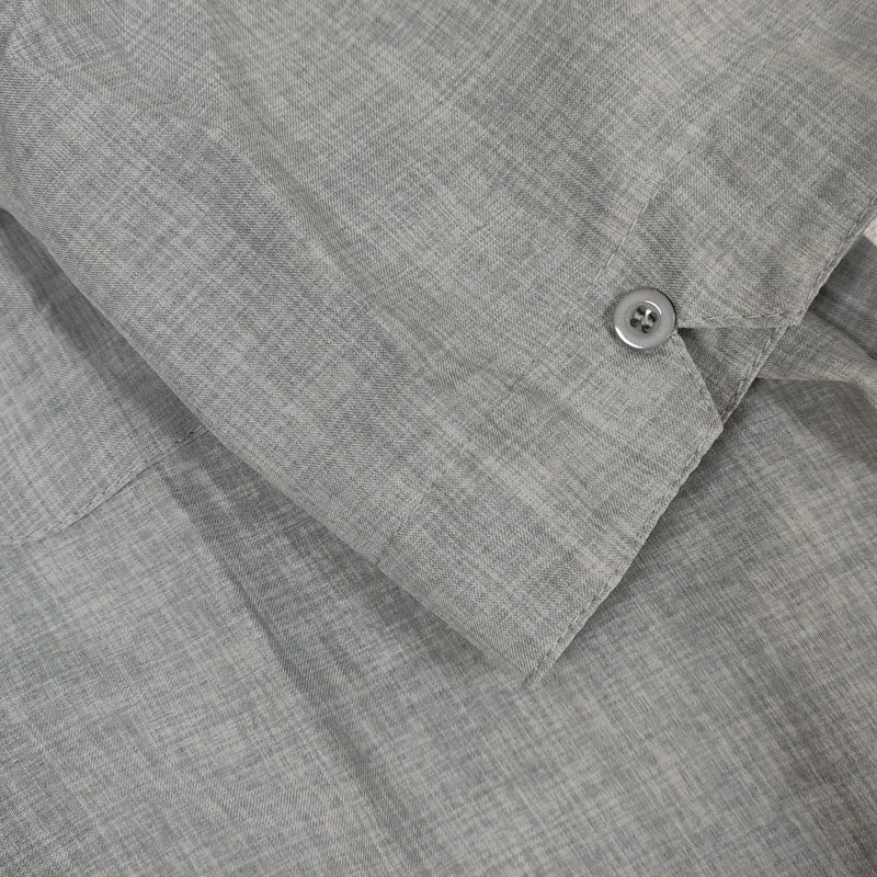 RBB Men’s Summer Cotton Linen Shirt – Short Sleeves, Turn-Down Collar, Casual Beach Style