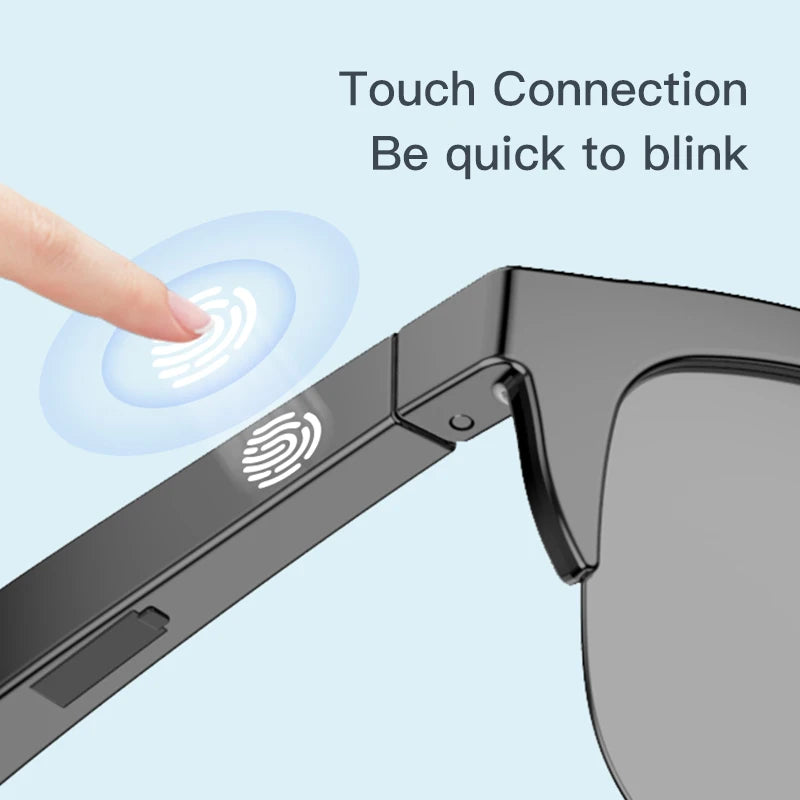 RBB Smart Touch Bluetooth Glasses – Bone Conduction Wireless Headphones & Sunglasses for Outdoor Sports & Calls