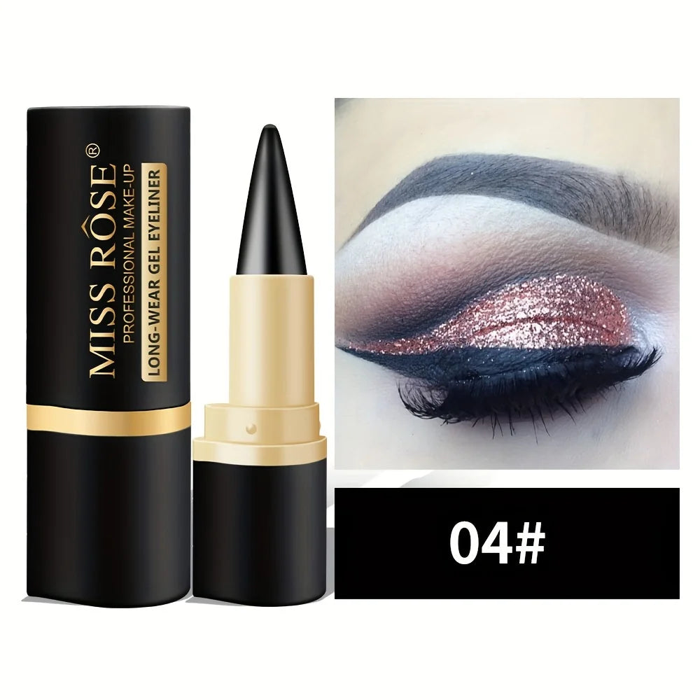 Waterproof Gel Eyeliner Pencil – Quick-Dry, Matte, Smudge-Proof for Daily & Party Makeup