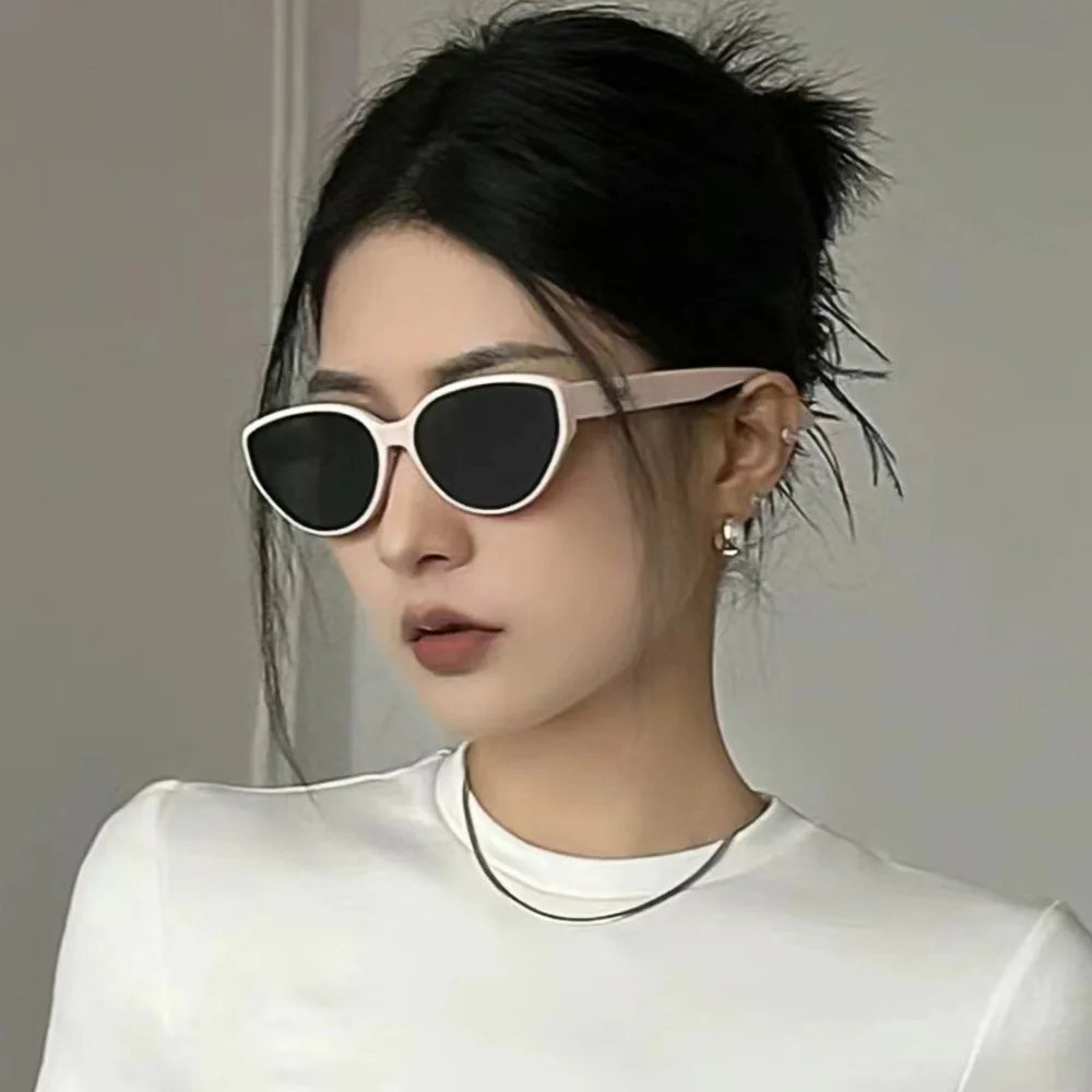 RBB Cat-Eye Polarized Sunglasses for Women | UV Protection | White Square Frame