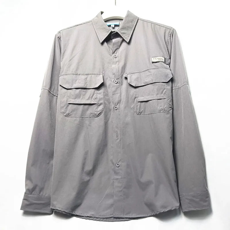 RBB Men’s Quick-Dry Outdoor Shirt – Breathable Short Sleeve, Sunscreen Protection