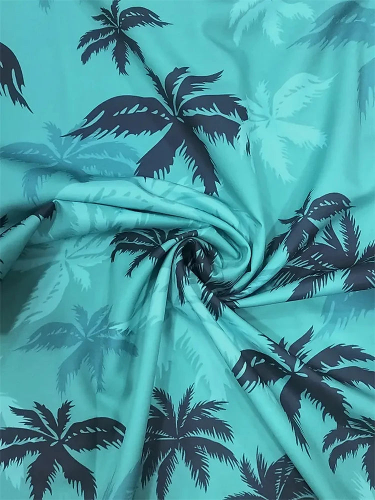 RBB Summer 2025 Men’s Hawaiian Shirt – 3D Animal & Plant Print, Short Sleeve, Beach Style, Plus Size up to 5XL
