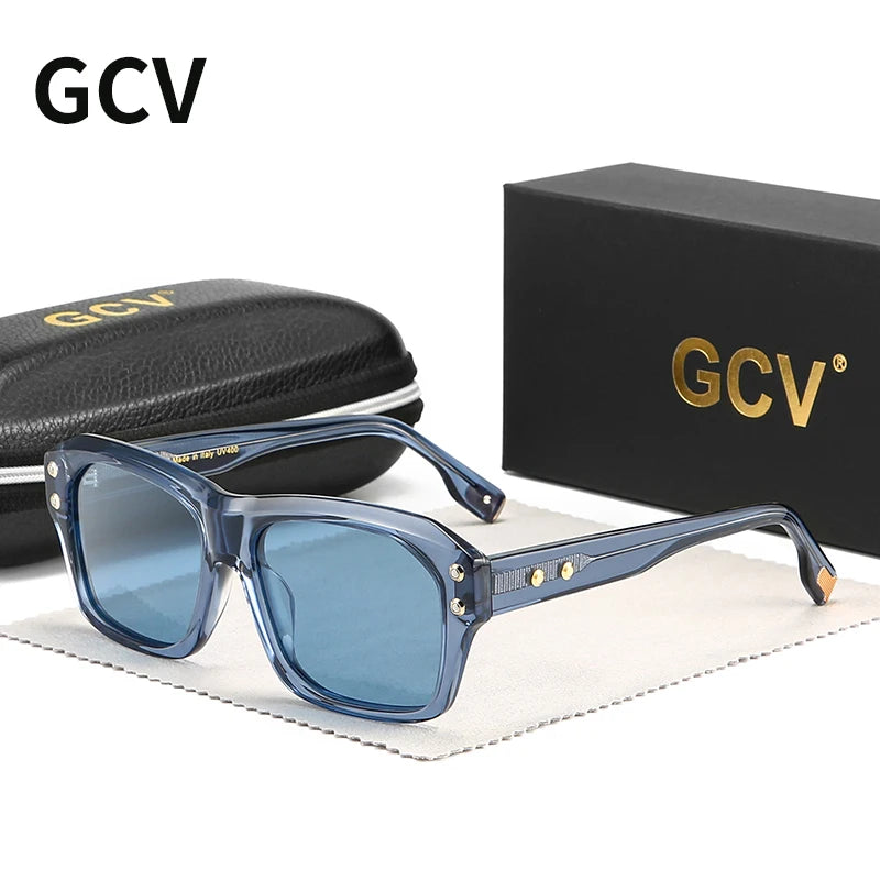 RBB Polarized Square Acetate Sunglasses – Unisex Luxury UV400 Outdoor Eyewear