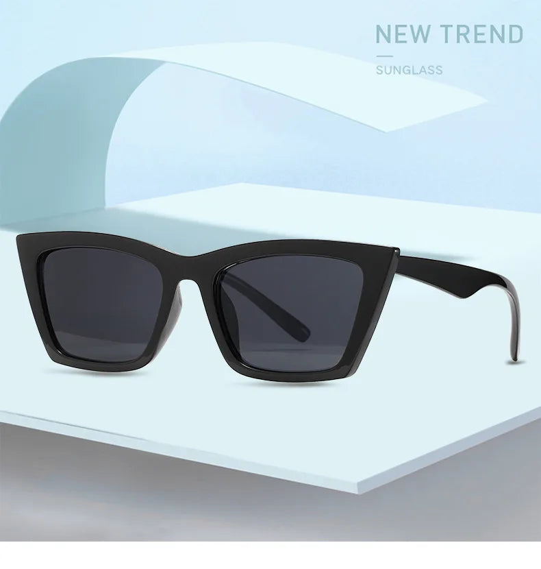 RBB Vintage Cat Eye Sunglasses – Retro Small Square Frame for Women